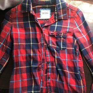 ⭐Abercrombie Red Plaid Flannel, XL (Women's S)